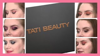 Tati Beauty Eyeshadow Palette Tutorial 6 Looks using Volume 1