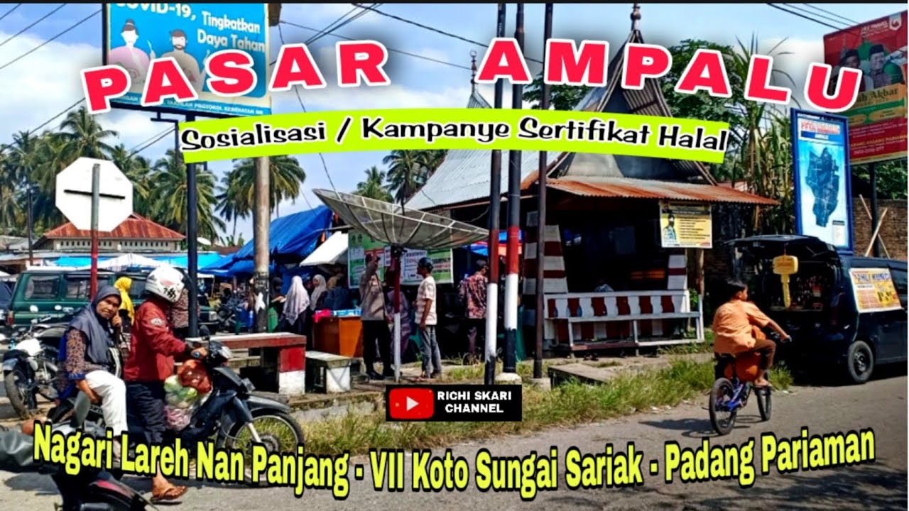 Suasana Pasar Ampalu Lareh Nan Panjang Sungai Sariak Padang Pariaman