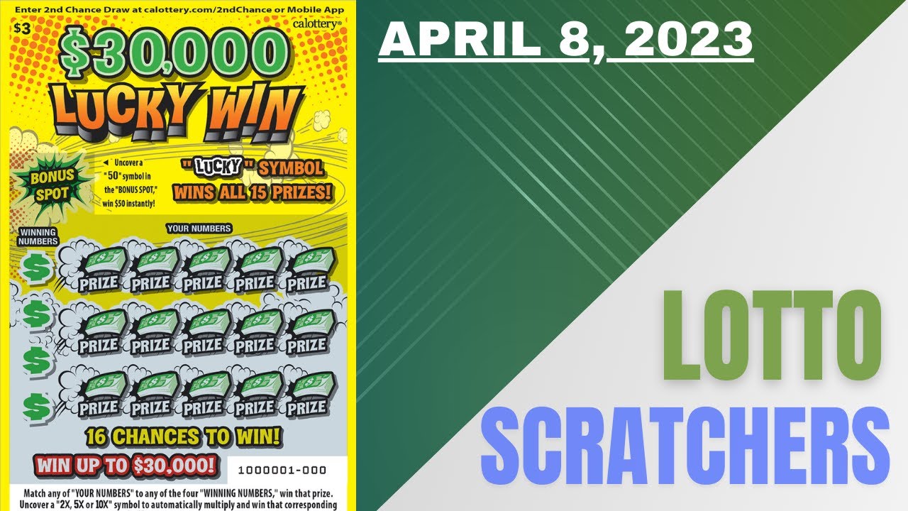 30,000 Lucky Win California Lottery ScratcherApril 8, 2023 YouTube