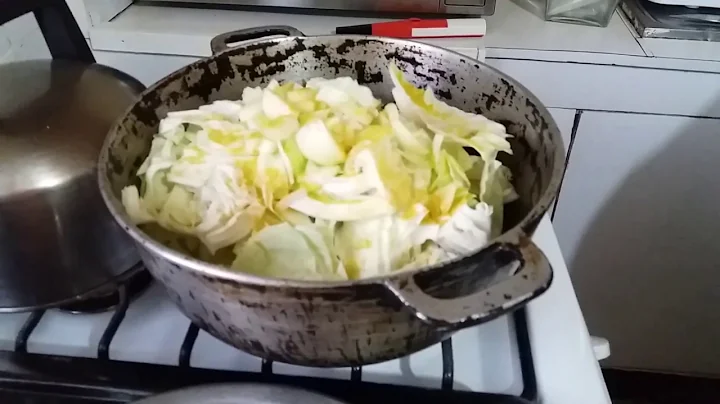 Curry cabbage "Jamaican style" [ part 1 ]