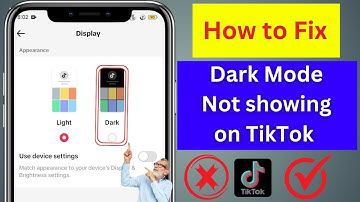 How To Fix TikTok Dark Mode Option Not Showing(New Feature2025)|Tiktok Dark Mode Option not showing.