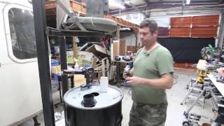 In this video I show how to make a chip/dust separator with a 55 gallon barrel.