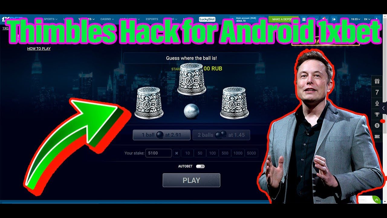 Android hack Thimbles for 1XBET YouTube