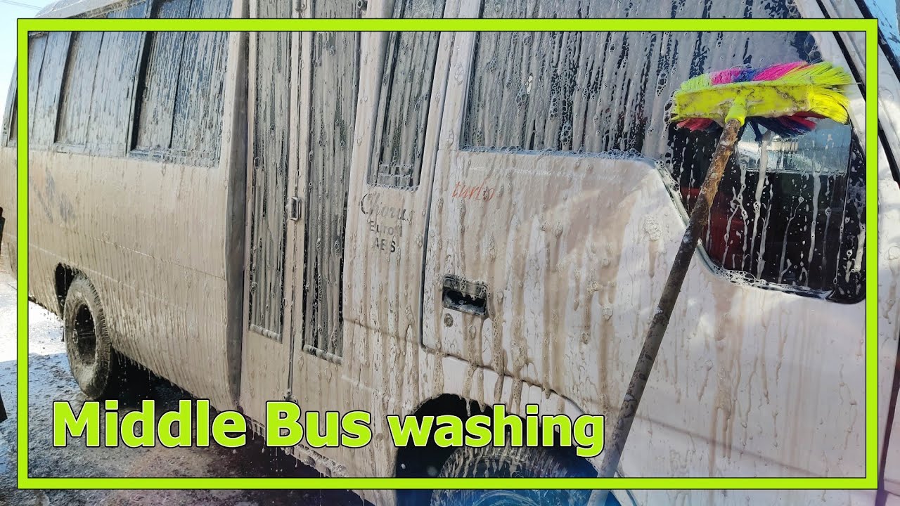 FILTHY MIDDLE BUS!! how to use pressure washer to deep clean it?? # ...