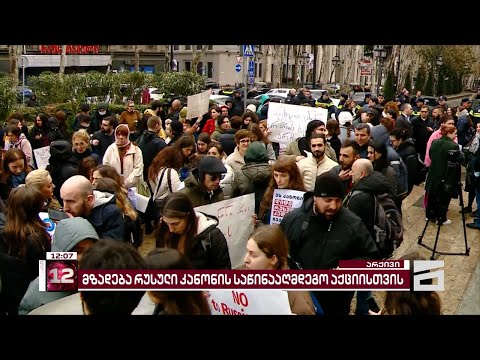 საორგანიზაციო შეკრება და მზადება რუსული კანონის საწინააღმდეგო აქციისთვის