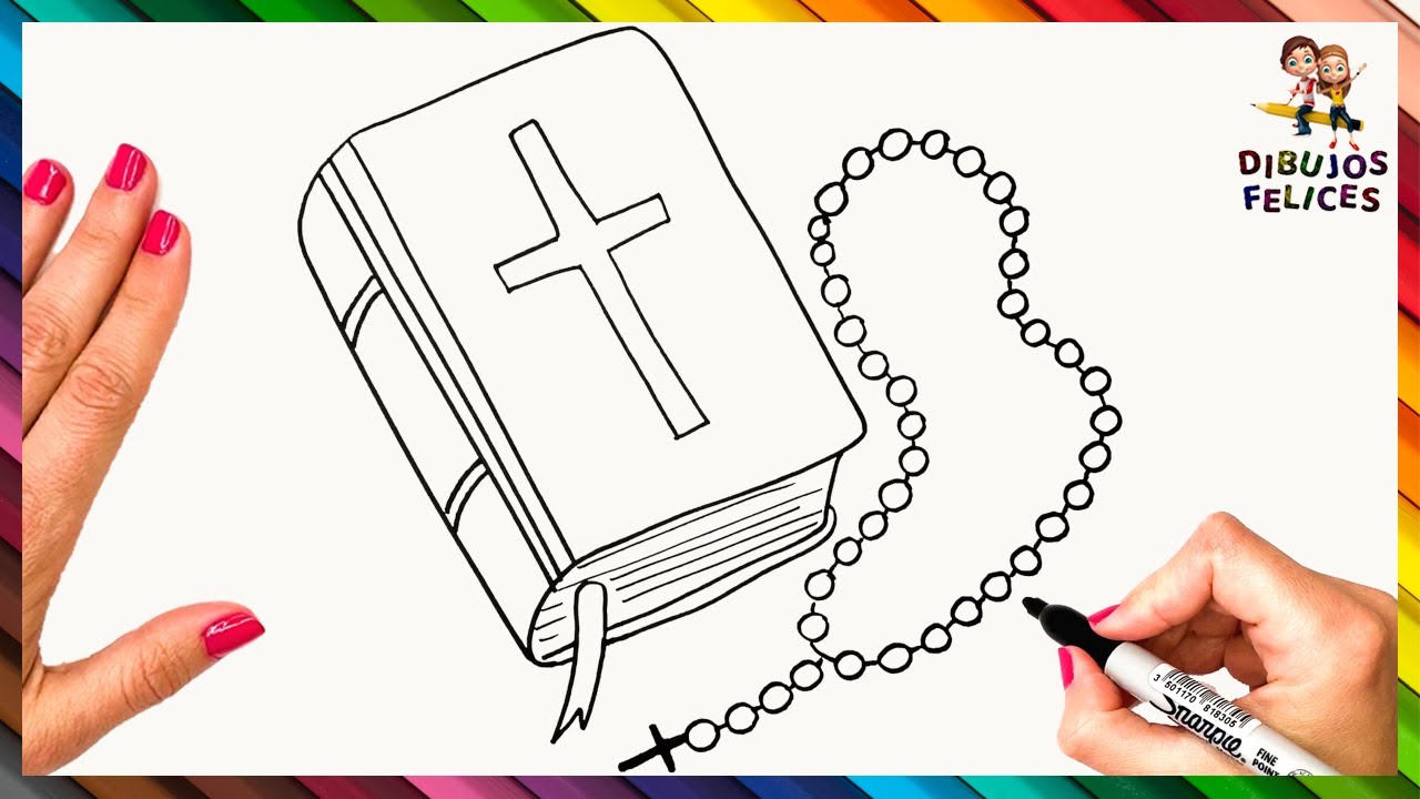 Cómo Dibujar La Biblia ✝️ Dibujo De La Santa Biblia - thptnganamst.edu.vn