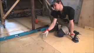 видео Настил(укладка) фанеры на деревянный пол