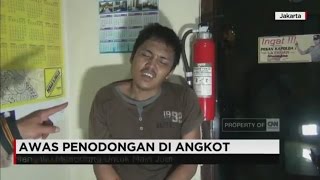 Sambil Meringis, Pelaku Penodongan di Angkot Mengaku Butuh Uang untuk Judi
