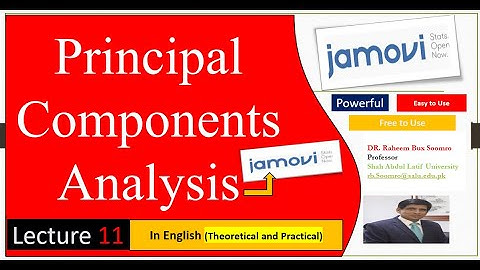 Lecture 11: Principal Component Analysis (PCA) in Jamovi