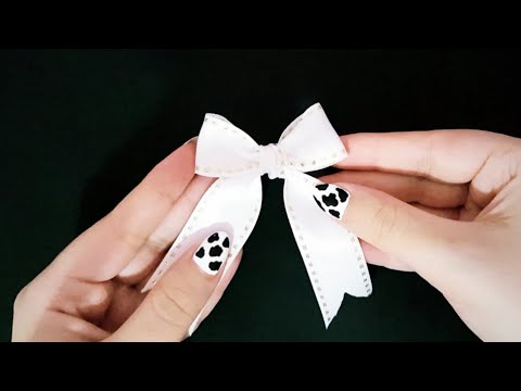 How to make simple easy bow in 1 minute, DIY ribbon bow