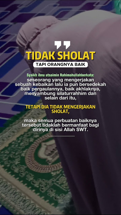Tidak Sholat !! BACA INI !! #sunnah #quotes #hadis #dosa #motivasi #storywa #statuswa #doa #shorts