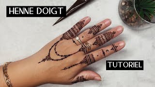 Tuto Henné Simple sur les Doigt 👌🏼 Modèle #9 Facile a reproduire