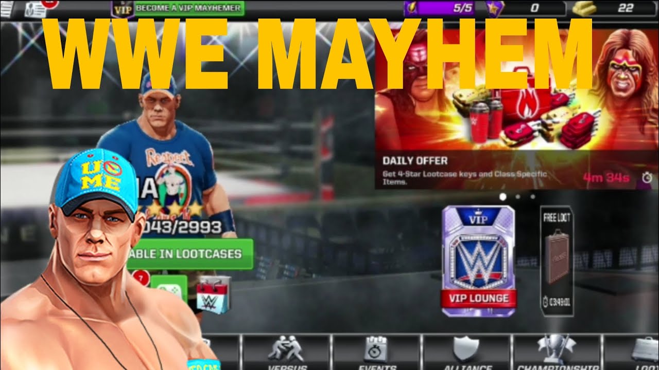 WWE Mayhem Gameplay | Full Match Gameplay best game - YouTube