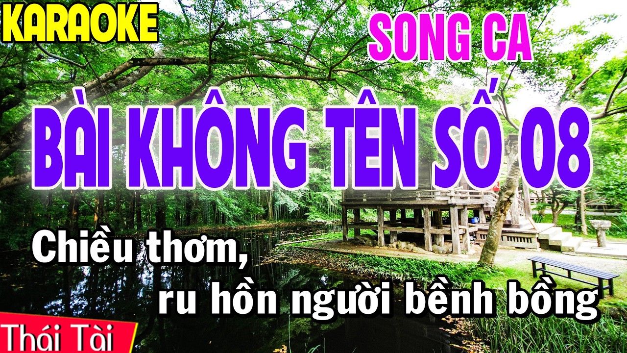 Bài Không Tên Số 08 Karaoke Song Ca | Thái Tài
