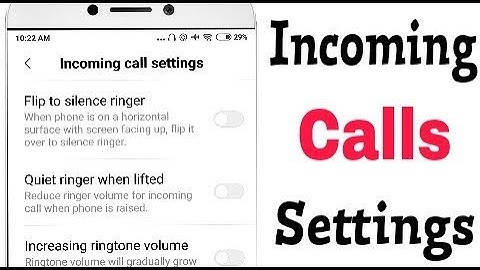 Xiaomi Redmi Note 5 & Pro || Incoming Calls Settings
