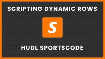 Scripting Dynamic Rows in Hudl SportsCode Output Windows