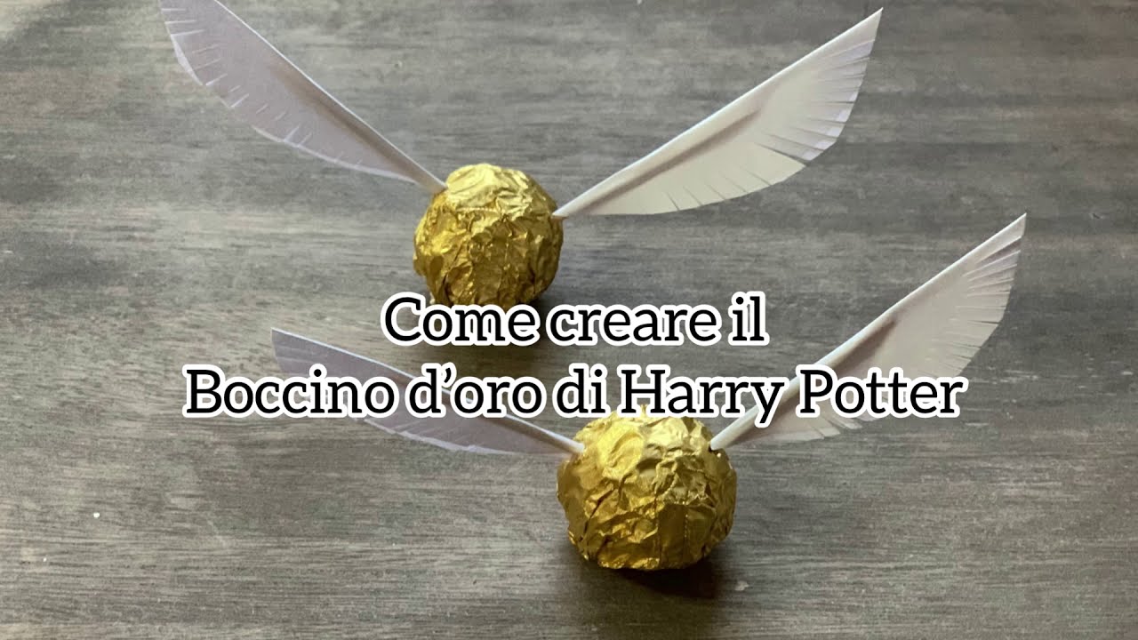 Boccino d'oro Harry Potter fai da te 