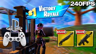 Fortnite Reload on PS4 Controller Gameplay | Smooth 240 FPS | 4K