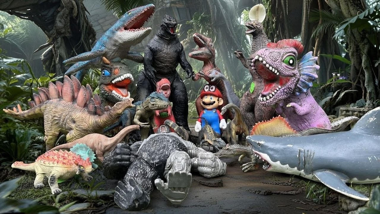 Dinosaurus Jurassic World Dominion: T-rex/ Brachiosaurus/ Skibidi/ Spider-Man/ KingKong/ KingGidorah