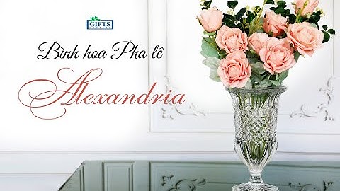 Lọ hoa pha lê Alexandria - Bohemia Tiệp Khắc