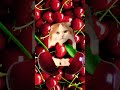 CHERRY with a cat inside#asmr #shorts #viral #trending #magicfruit #satisfying