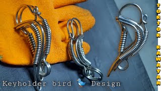 Paano gumawa ng keyholder | bird 🐦 | Keychain | Stainless Tig filler rod | How to make Keychain bird