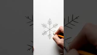 Simple AI Art Animation| snowflake Sketch| AI-made #shorts #drawing #aiart