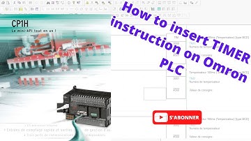How to insert TIMER instruction block on Omron PLC