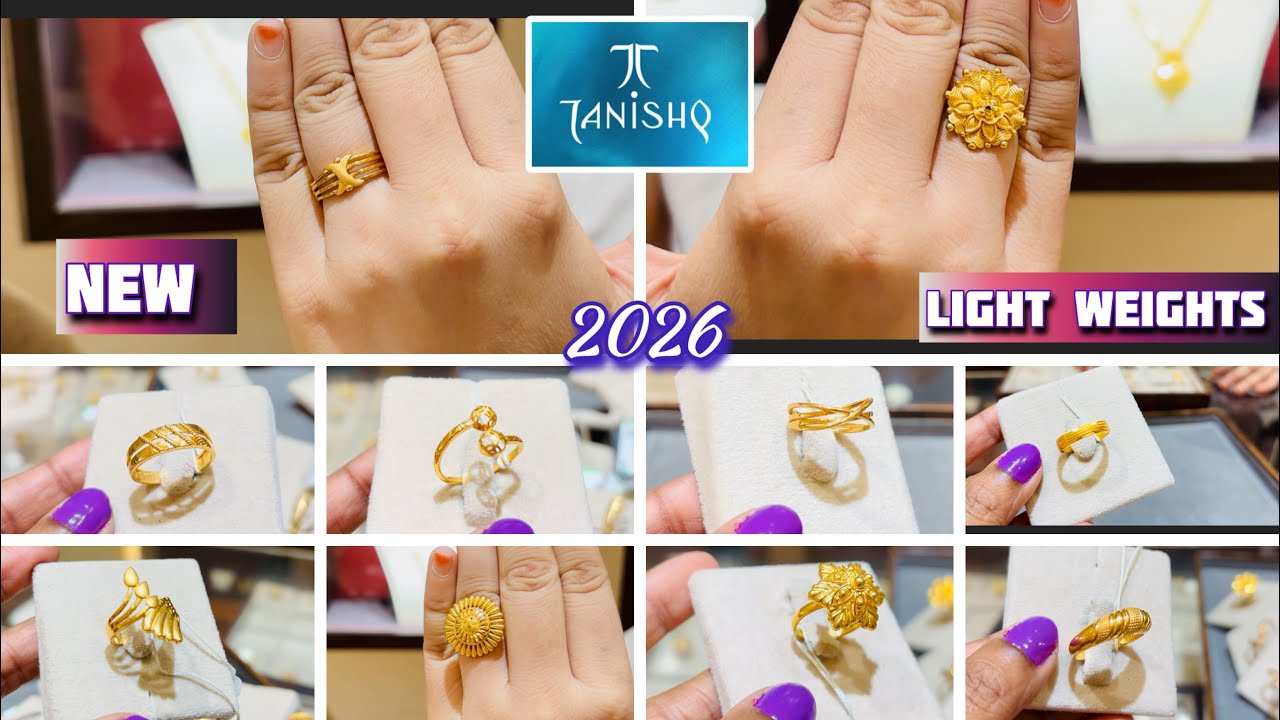 Most Exclusive Gold Rings designs from Tanishq |  Tanishq new Rings designs |Tanishq Beautiful rings