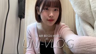 [VLOG] 한발 늦은 대학생 중간고사 브이로그📝ㅣ역시 시험기간에는 쇼핑하는 맛🛍️ㅣ스터디브이로그ㅣ메타그린,앵브록스,와일드플라워케케이스,헬로키티