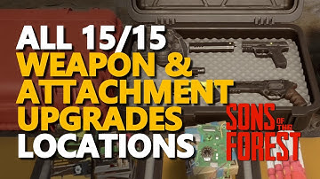 All Weapon Attachments Upgrades Locations Sons Of The Forest