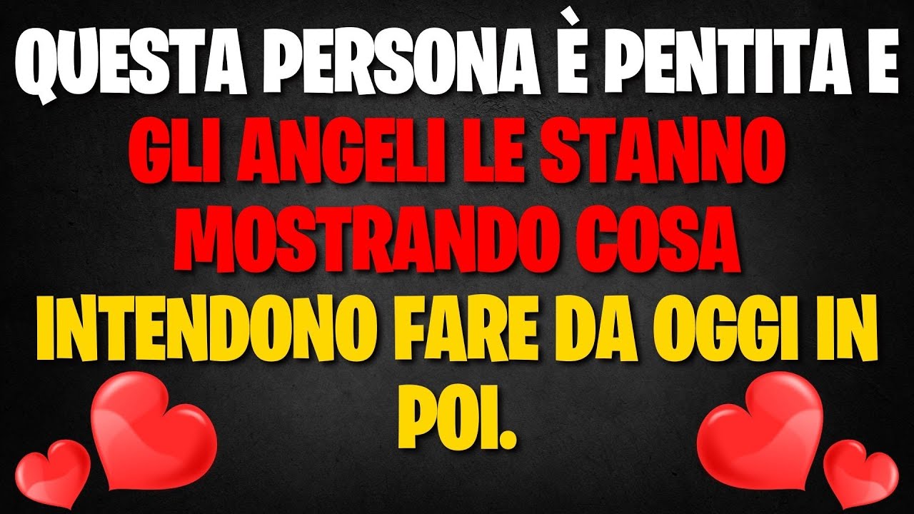 Questa persona è pentita e gli angeli le stanno mostrando cosa intendono fare da oggi in poi.