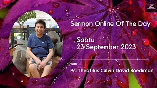 Sermon Online Of The Day - 23 September 2023