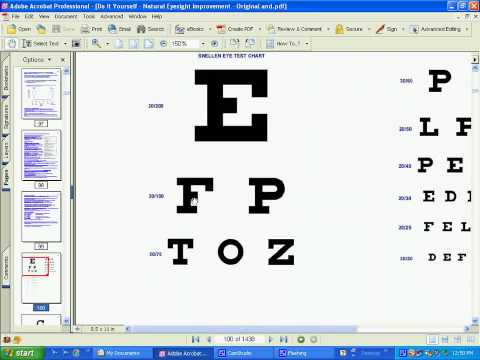 Printable Eye Chart 8 5 X 11