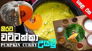 How to Cook Pumpkin Curry (Wattakka) වට්ටක්කා කිරට උයමු| Lanka Tube | Hela Rasa