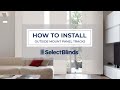 How to Install Outside Mount Panel Track Blinds