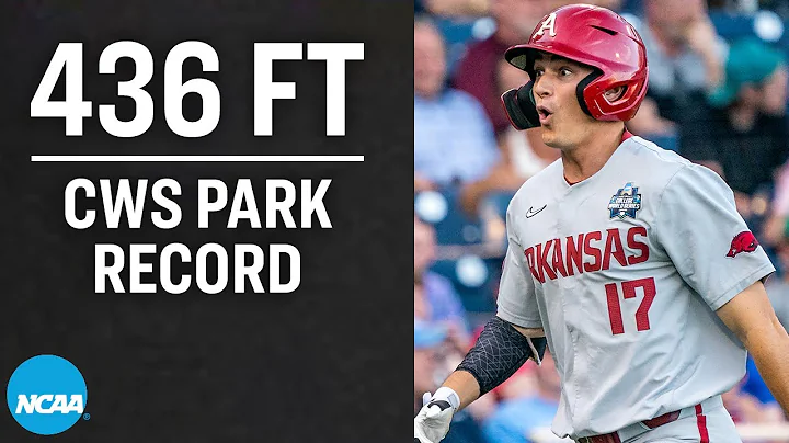 Brady Slavens CRUSHES longest homer in College Wor...