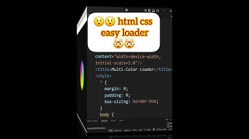 🔥 Multi-Color Loader with Pure HTML CSS — No JS! | tech programming #coding #loader #html5css3
