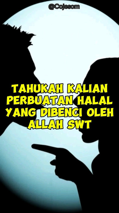 perbuatan halal yang dibenci allah swt #berandaislam #fyp #feedshorts #shorts #perceraian