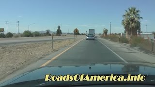 Driving in California: Interstate 10 westbound at Exit 239 in Blythe