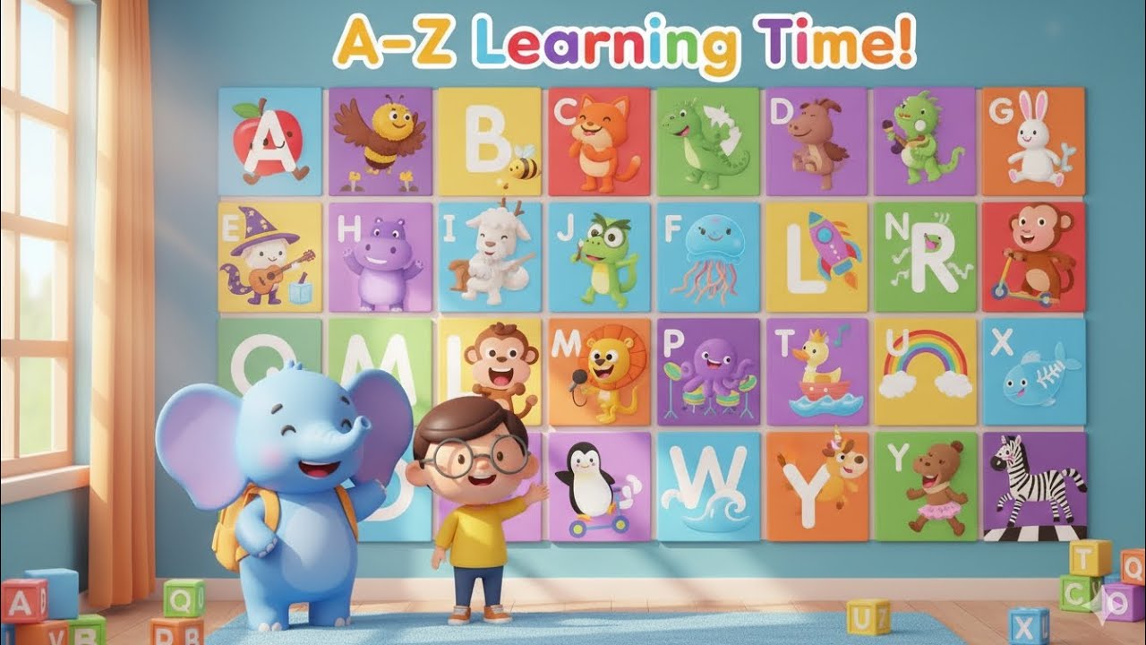 A to Z Alphabet Song 🎵 || Fun ABC Cartoon for Kids || Learn Letters with Animals 