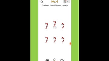 Brain Out : Level 4 Answer :Find out the different candy