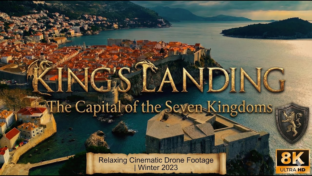 🇭🇷 Dubrovnik Old City 🏛️ | Croatia | 8K Drone Cinematic | Winter 2023 | Bird’s-Eye View