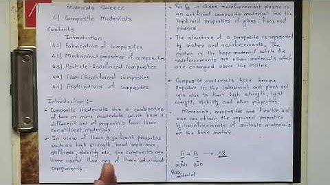Lecture 1 Composite Materials Introduction