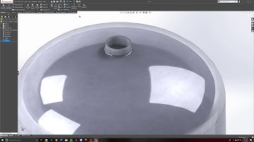 Flight Vehicle Pressure Vessel  - Part 1 Tank Design (Revolve, Mirror, Hole Wizard, sketch)