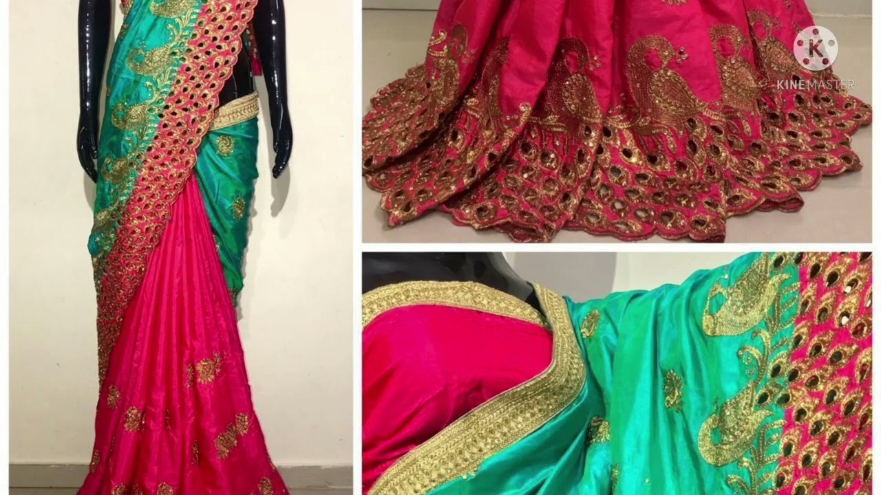 Half and Half concept saree
