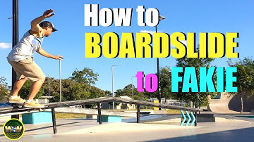 How to boardslide to fakie - (Skateboarding Tutorial)