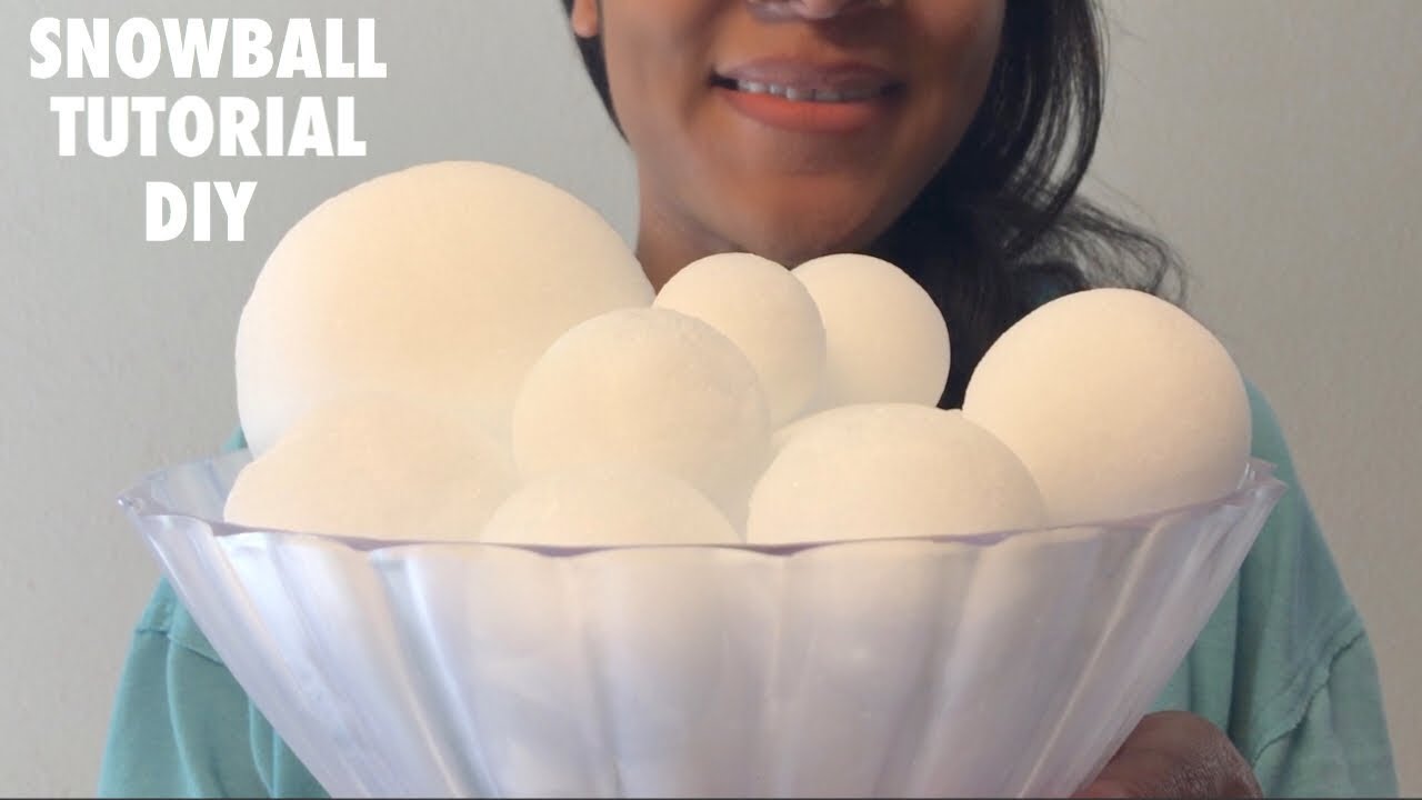 PERFECT SNOWBALLS TUTORIAL DIY - YouTube