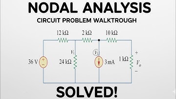 Nodal analysis problem explanation in Telugu || Nodal analysis 