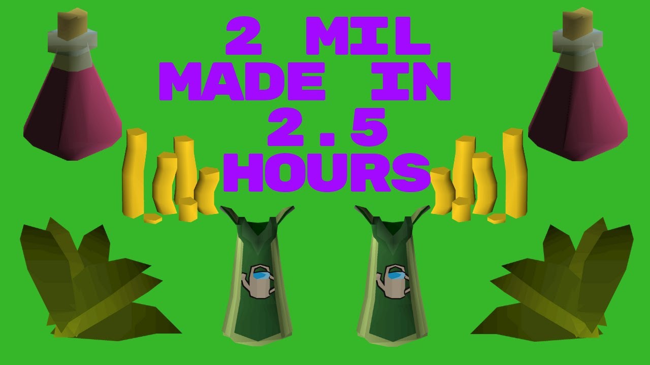 2 Million Profit In 2.5 Hours Over A Week. Passive Money Making Guide! (OSRS)